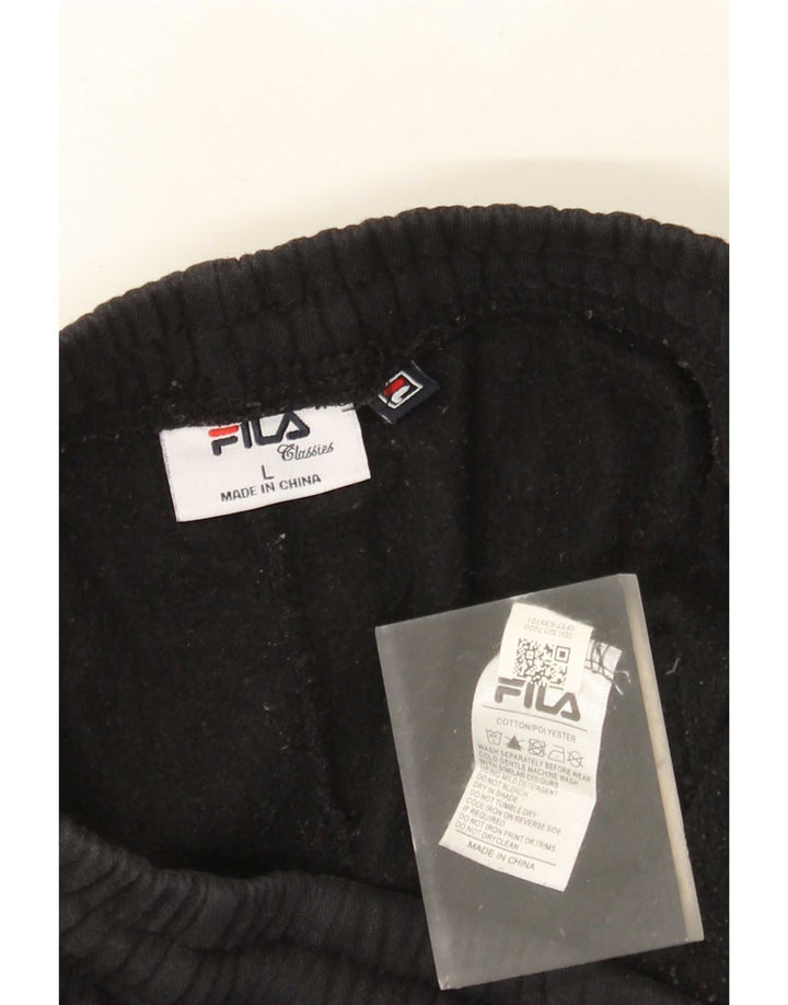 Pantaloni da tuta da uomo Fila Joggers Large in cotone nero