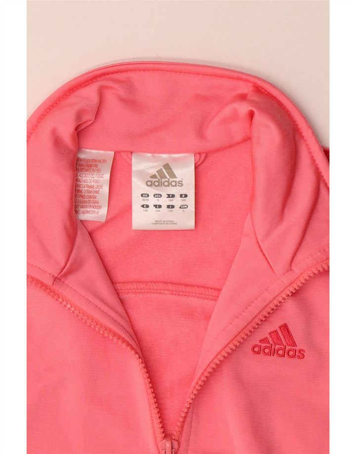 Giacca Top Tuta Adidas Bambina 9-10 Anni Poliestere Rosa