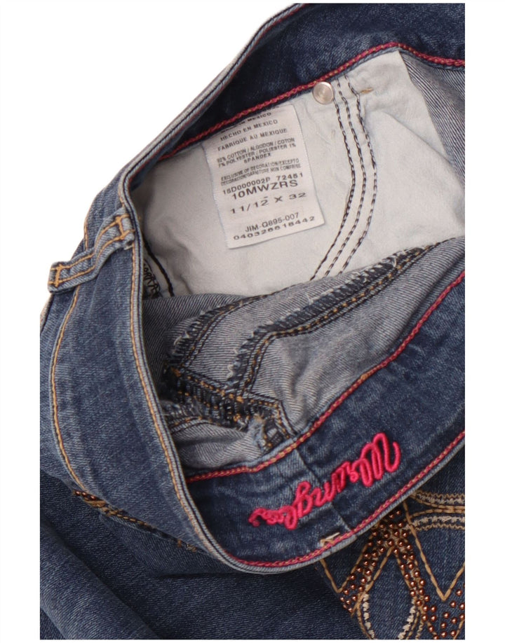 Jeans bootcut da donna WRANGLER US 11/12 Large W32 L32 cotone blu