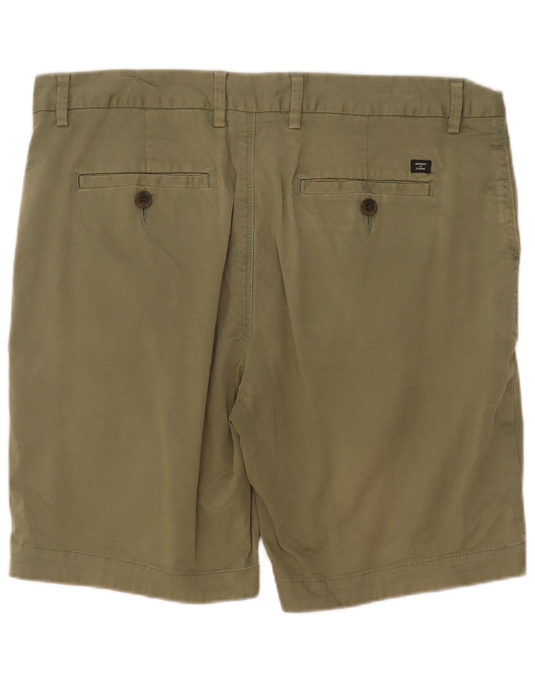 Pantaloncini chino da uomo Superdry W34 Large Green Cotton