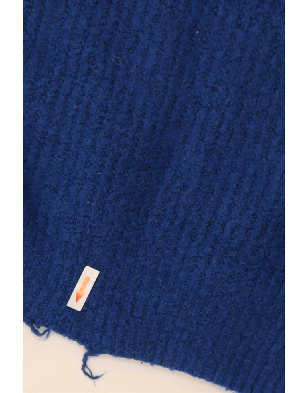 Maglione maglione oversize con collo alto da donna Zara UK 10 piccolo acrilico blu