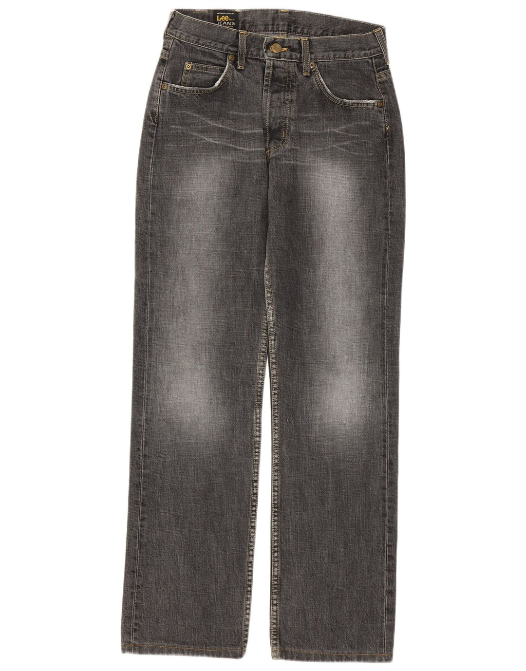 Jeans dritti da donna Lee W29 L32 cotone grigio