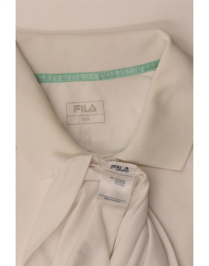 Polo Uomo FILA IT 52 Large Poliestere Bianco