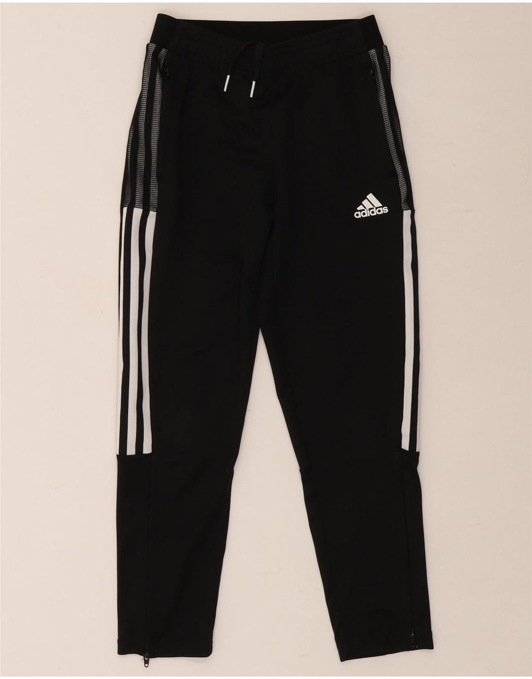 Pantaloni della tuta ADIDAS Aeroready da bambino 9-10 anni in poliestere nero