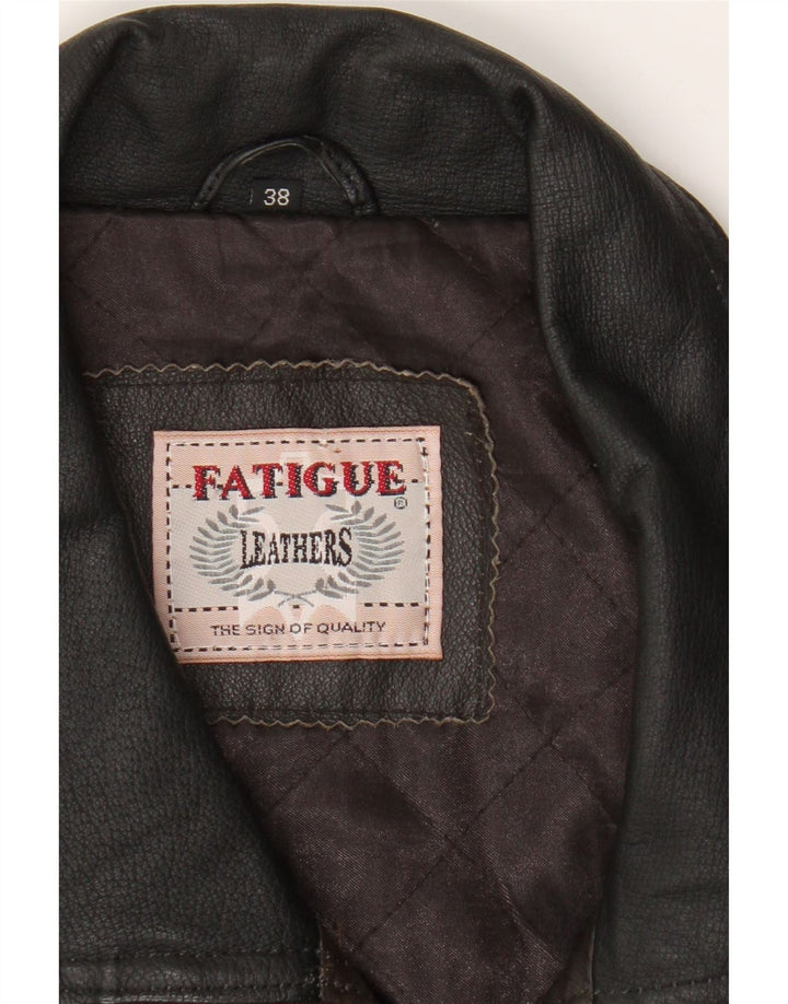 Giacca in pelle da uomo Fatigue UK 38 Pelle marrone medio