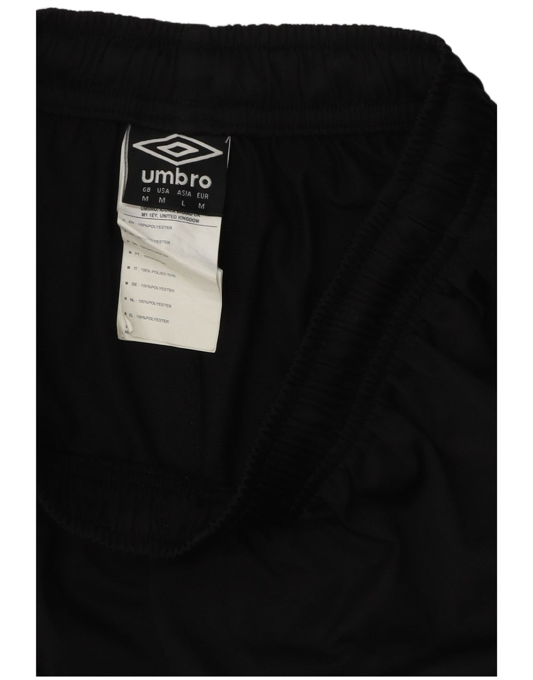Pantaloncini sportivi da uomo UMBRO medio nero in poliestere color block