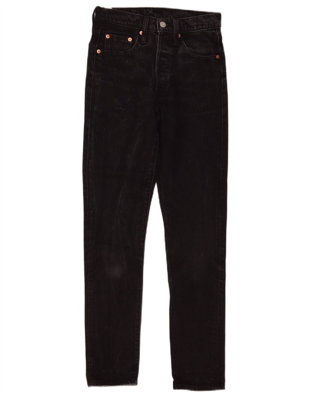 Jeans dritti Levi's 501 da donna W24 L30 cotone nero
