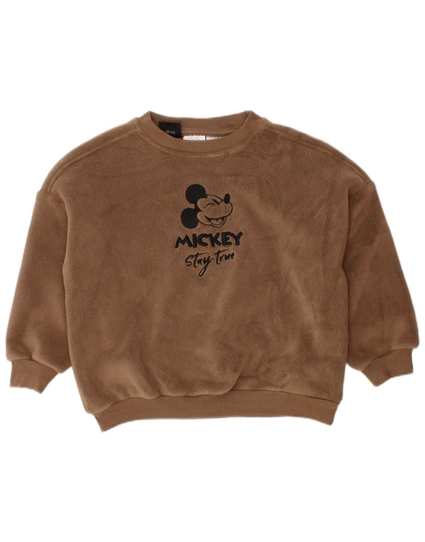 ZARA Maglione in Pile per Neonato Topolino 18-24 Mesi Cotone Marrone