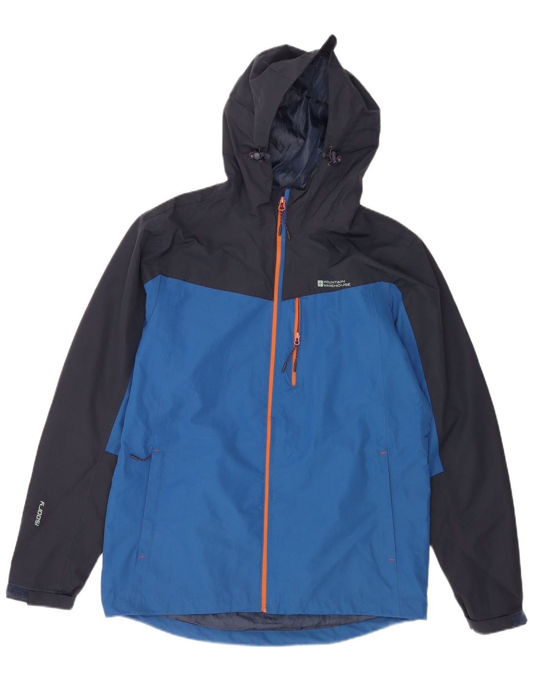 Giacca antipioggia Isoory da uomo Mountain Warehouse UK 38 Colorblock blu medio