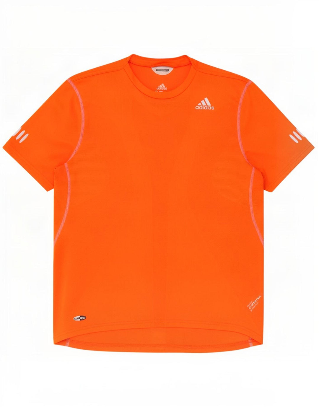 T-shirt Adidas Climacool da uomo Top in poliestere arancione medio