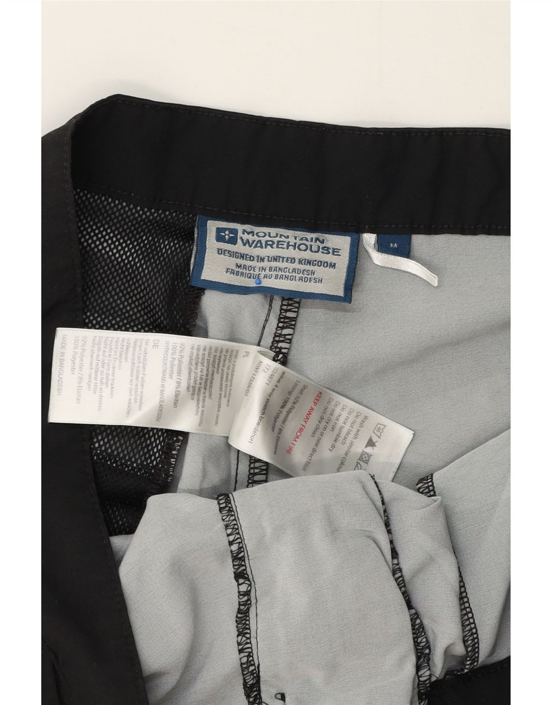 Pantaloncini sportivi da uomo Mountain Warehouse Poliestere color block grigio medio
