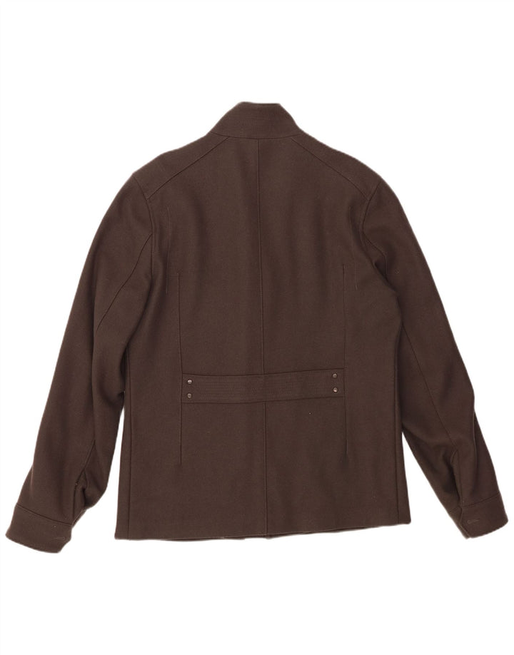 Giacca a vento da uomo REISS UK 40 Large Grigio Lana Vergine