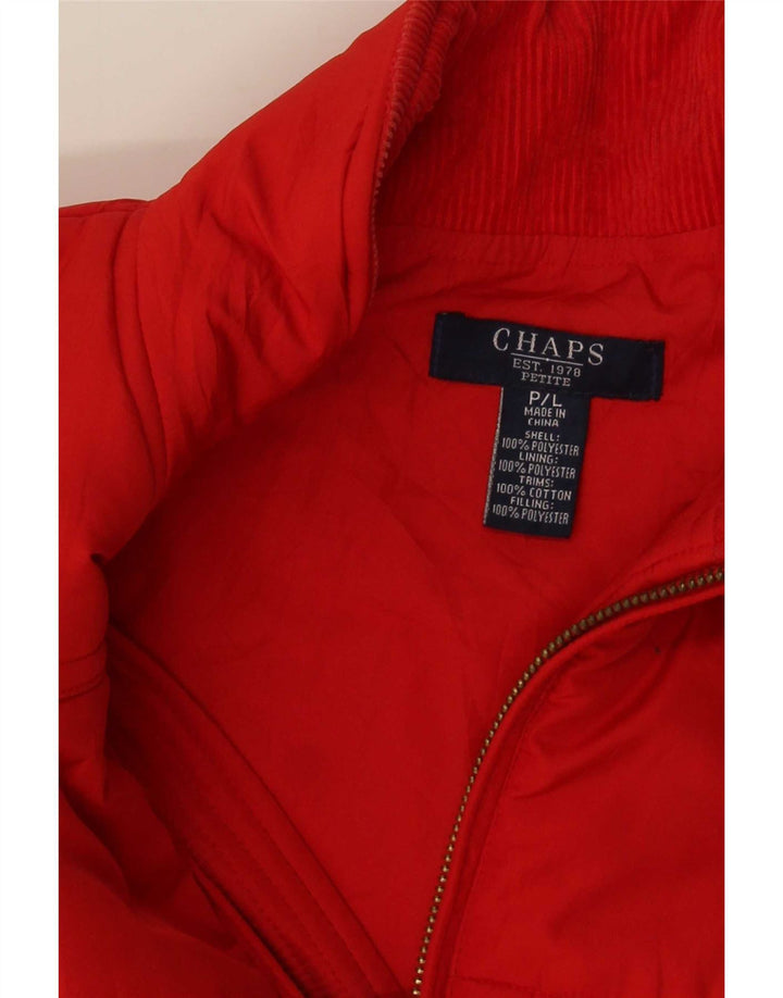 Gilet imbottito da donna Chaps UK 16 grande rosso poliestere