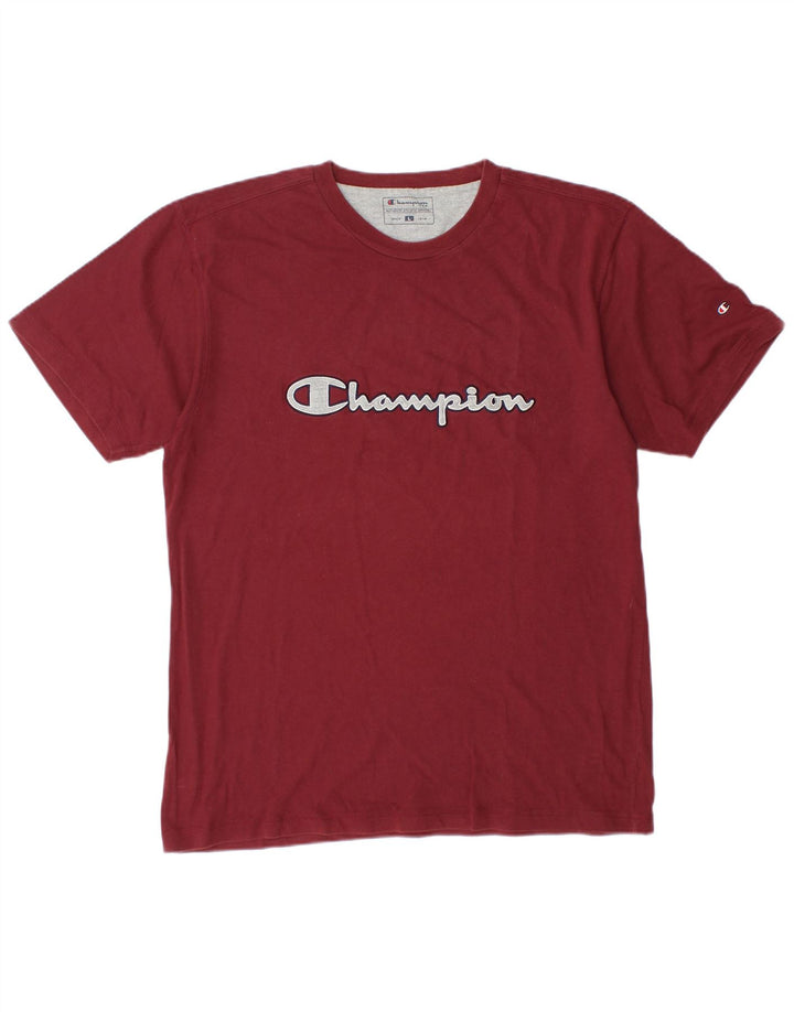 CHAMPION T-shirt grafica da uomo Top grande in cotone marrone
