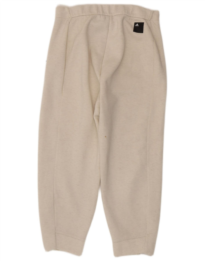 Pantaloni da tuta da donna Adidas UK 12/14 Cotone bianco medio