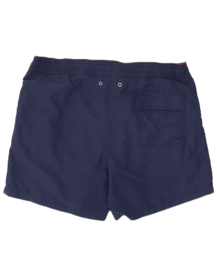 Pantaloncini da bagno da uomo Polo Ralph Lauren nylon medio blu navy