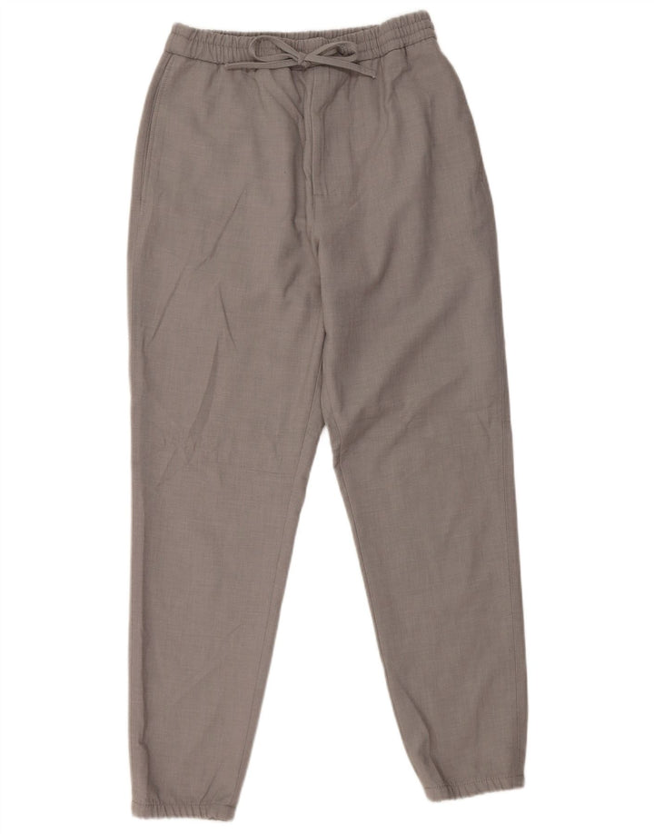 Pantaloni chino da uomo Zara Joggers piccoli W30 L28 poliestere grigio