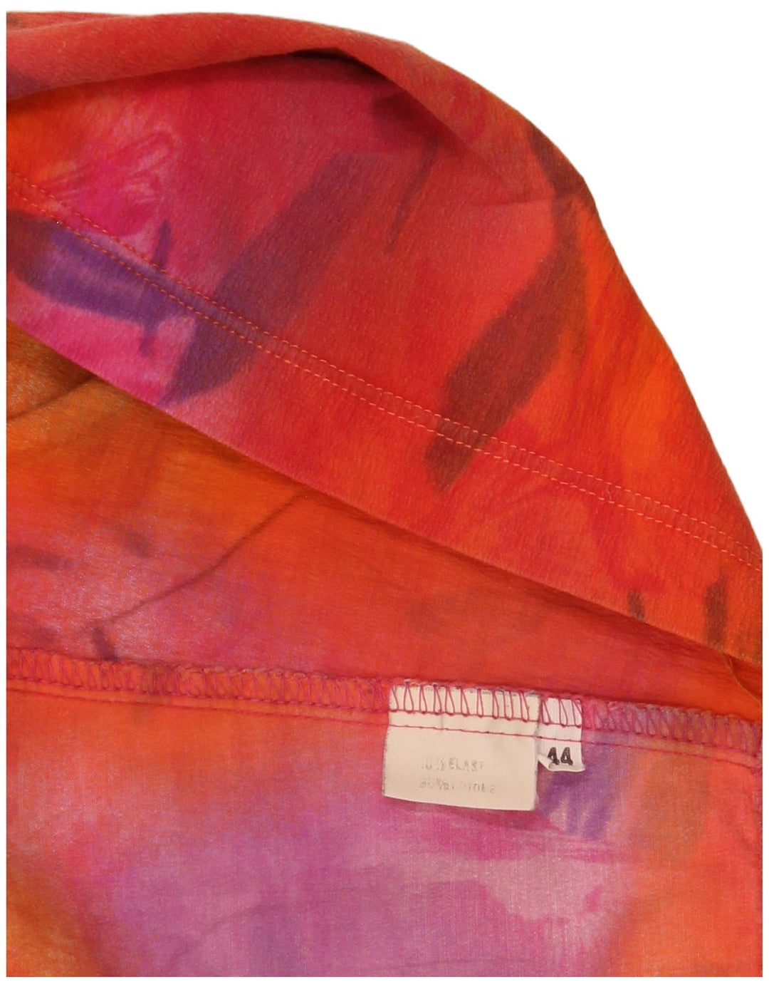 Gonna a tubino vintage da donna IT 44 media W25 floreale multicolore