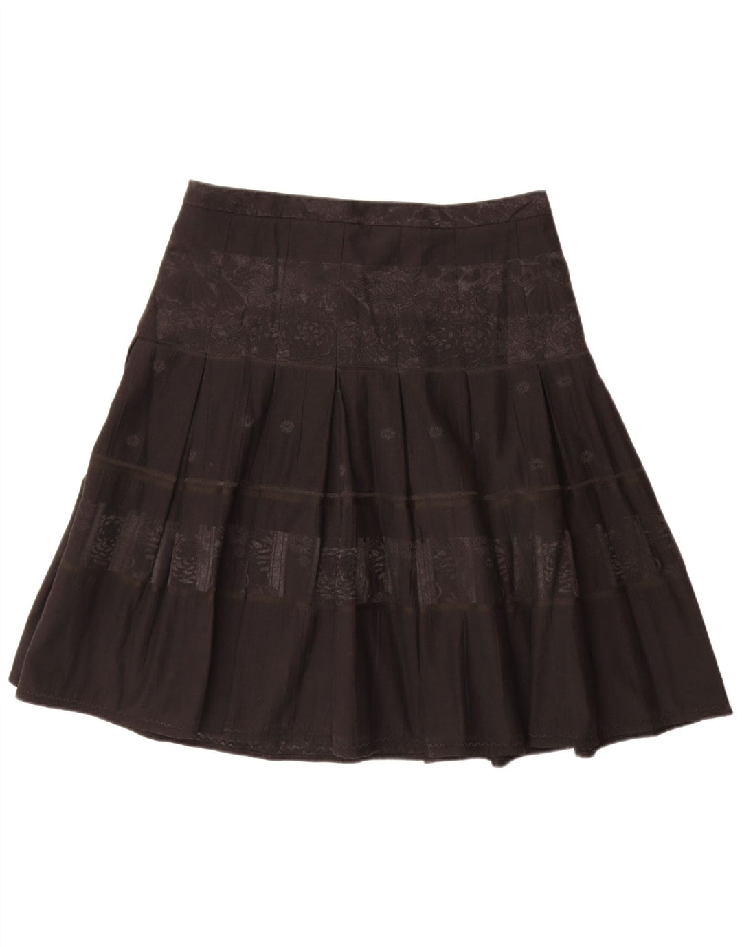 Gonna a pieghe da donna Esprit UK 16 Large W34 Poliestere floreale nero
