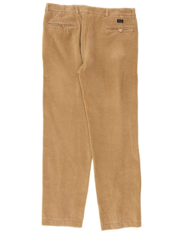Pantaloni Fila da uomo in velluto a coste con pegging W34 L31 Beige