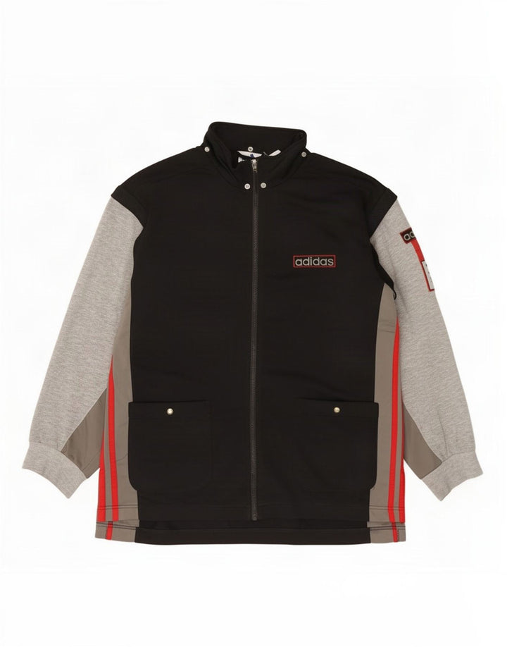 Giacca da tuta da uomo Adidas XL color block nero