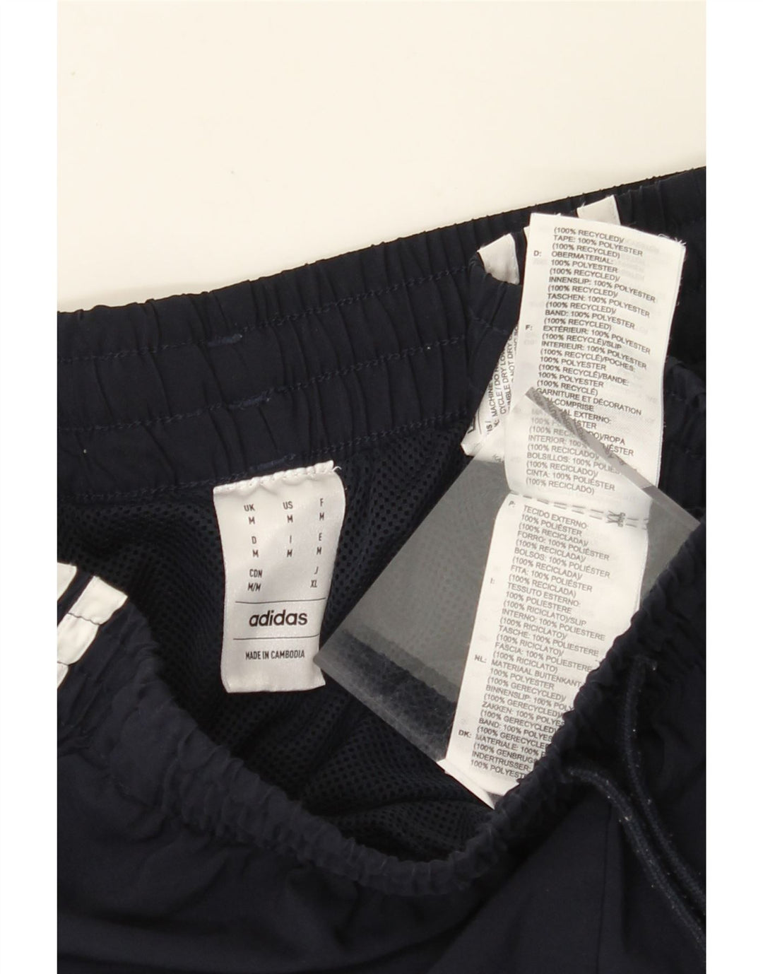 Pantaloncini sportivi da uomo ADIDAS medio blu navy in poliestere