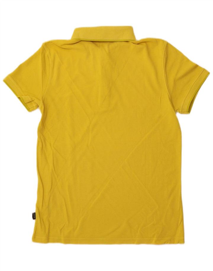 Polo HUGO BOSS da uomo slim fit piccola in cotone giallo