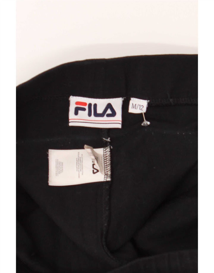 Leggings grafici da donna Fila UK 12 cotone nero medio