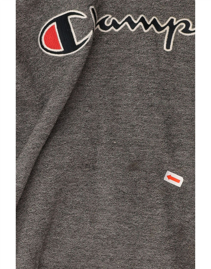 CHAMPION Boys Graphic Sweatshirt Jumper 13-14 Years Grey Cotton Vintage Champion and Second-Hand Champion from Messina Hembry 