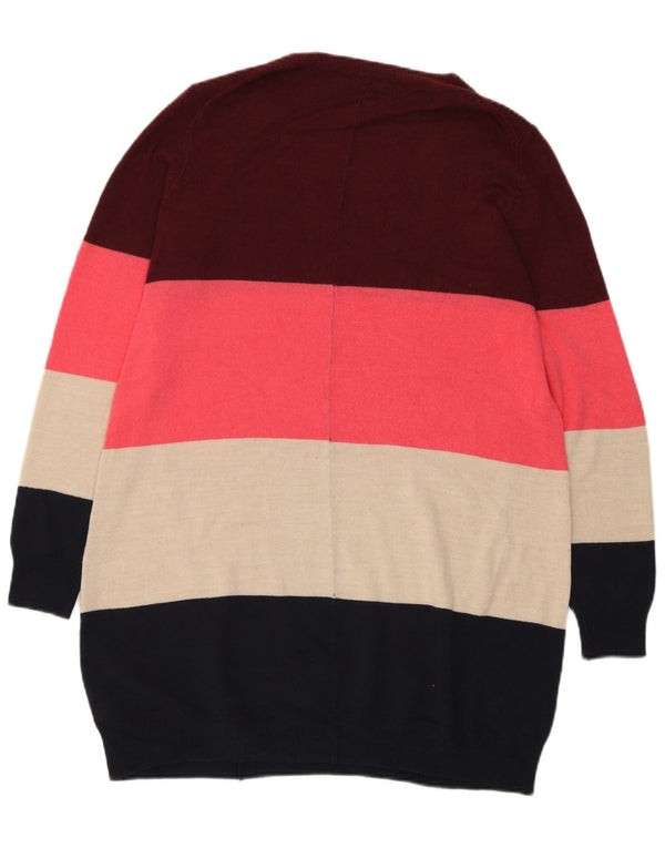 Maglione maglione con scollo a V da donna Marks & Spencer UK 6 XS multicolore