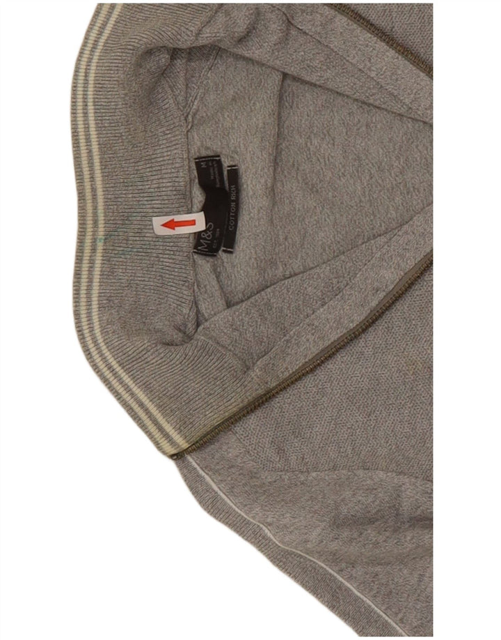 Giacca da ginnastica da uomo Marks & Spencer in cotone grigio medio