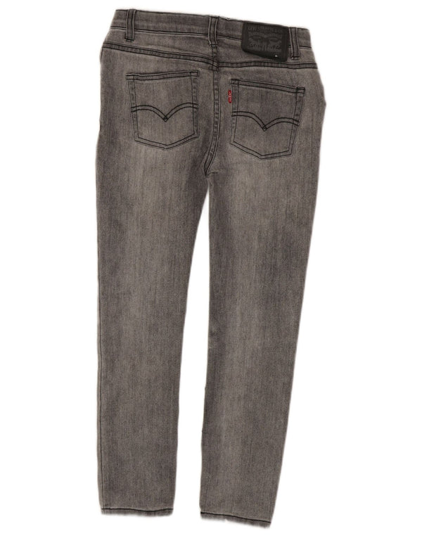 Jeans skinny affusolati per ragazze Levi's 7-8 anni W24 L22 cotone grigio