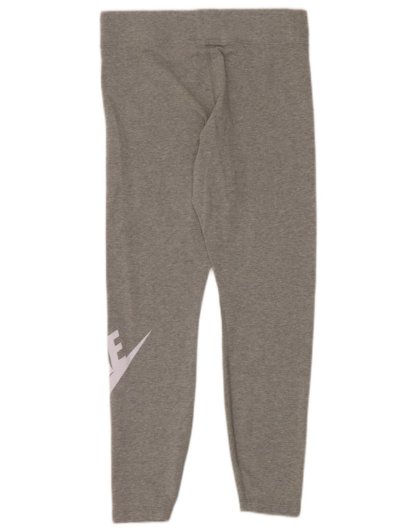 Leggings grafici da donna NIKE UK 14 grande cotone grigio