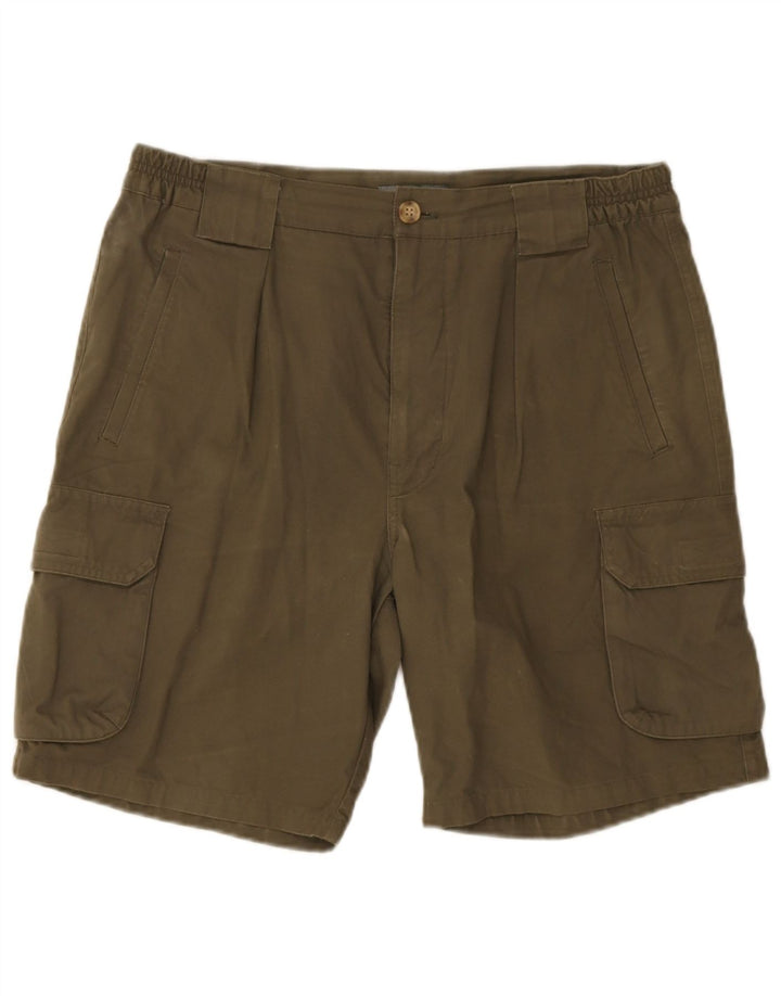 Pantaloncini cargo da uomo Zara EU 42 Large W32 cotone kaki