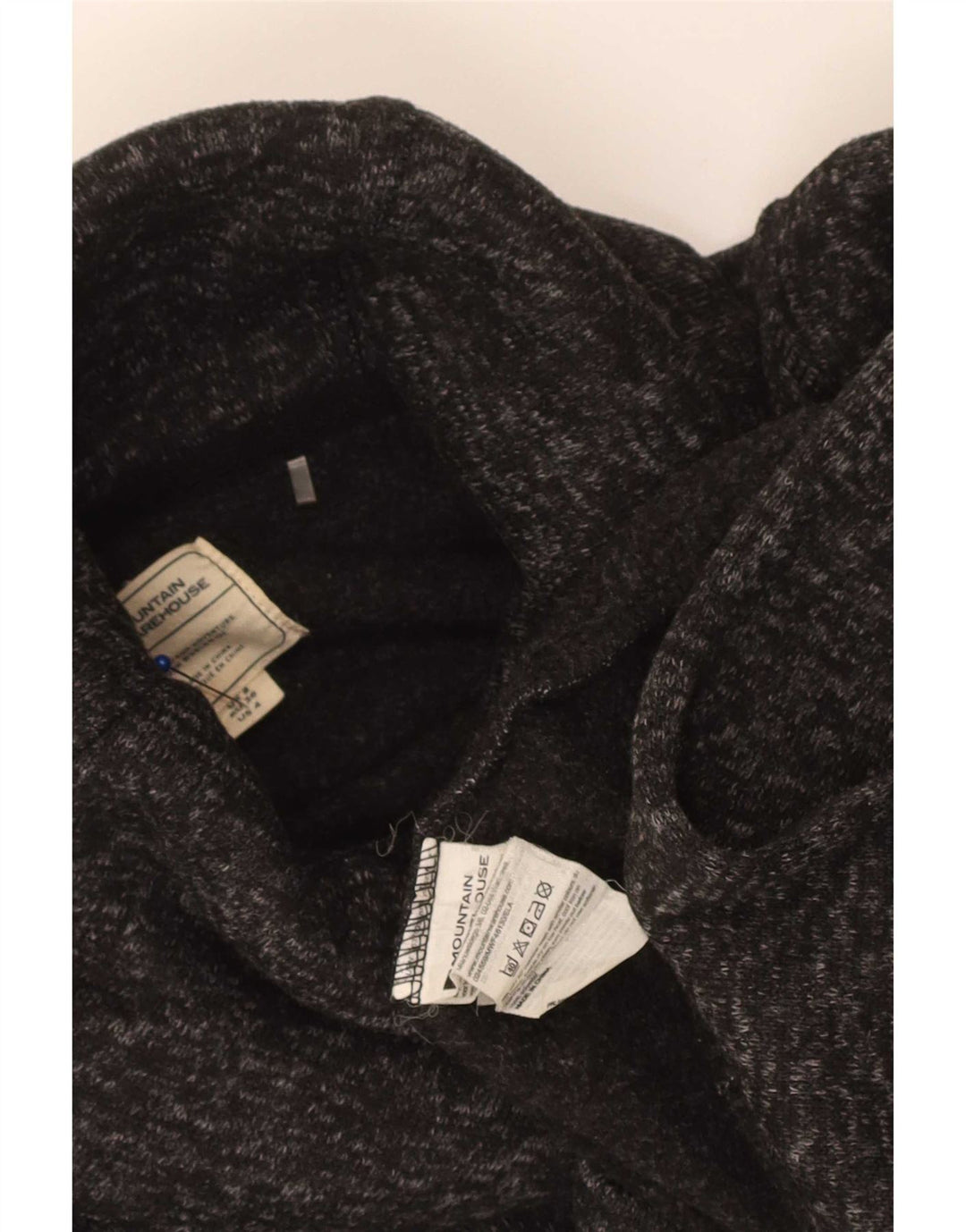 Maglione maglione a collo alto da donna Mountain Warehouse UK 8 piccolo grigio screziato