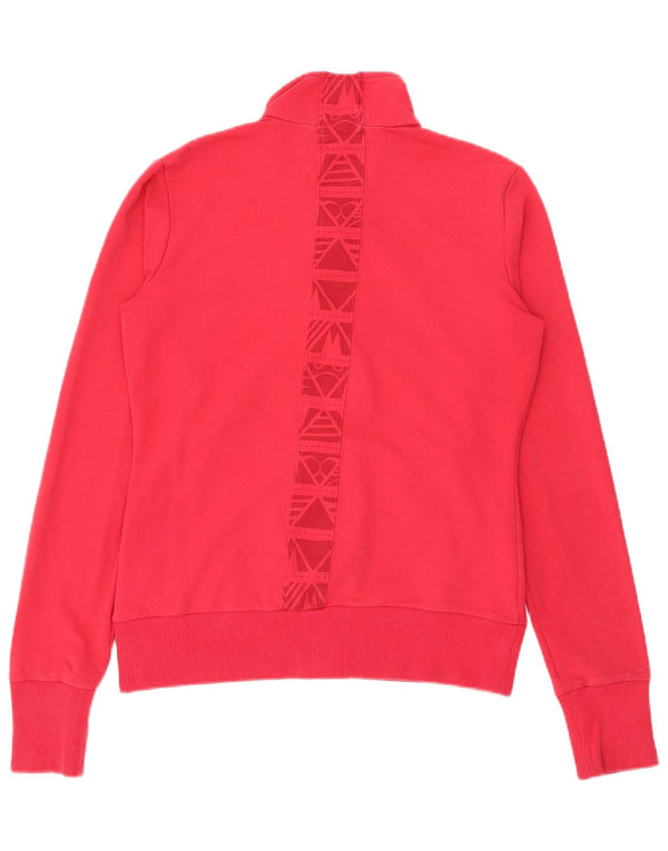 Giacca da ginnastica grafica da donna Nike UK 12/14 Cotone rosa medio