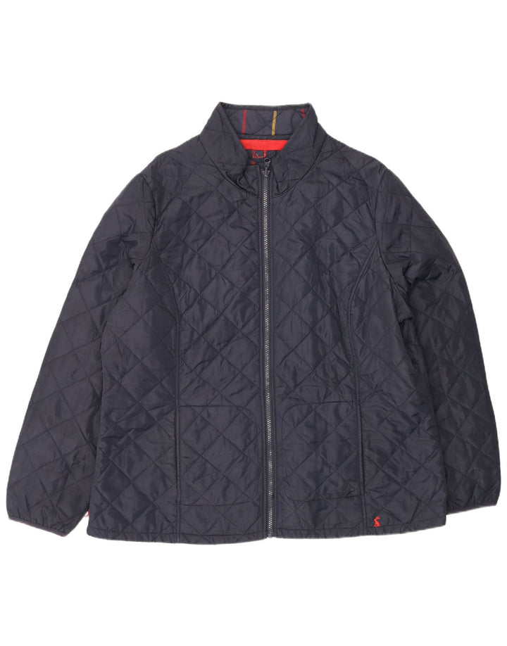 Giacca trapuntata da donna Joules UK 18 XL poliestere blu navy
