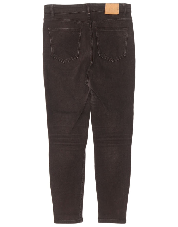 Zara Womens Skinny Jeans EU 44 XL W34 L28 Black Cotton