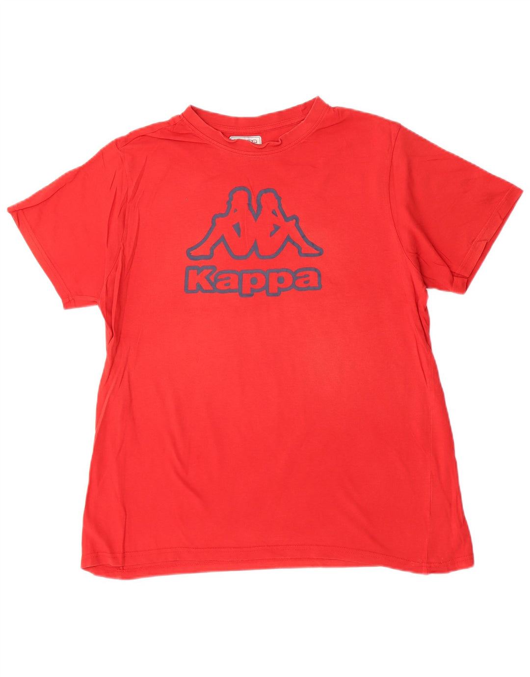 T-shirt grafica da uomo Kappa Top Large in cotone rosso