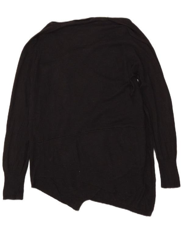 Maglione da donna Marks & Spencer asimmetrico con scollo a V UK 14 grande nero