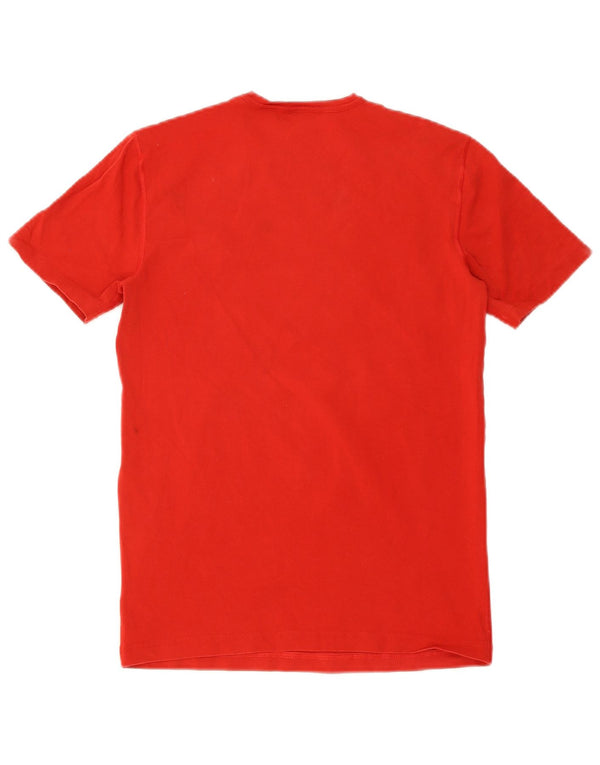 T-shirt grafica da uomo Bikkembergs Top piccola in cotone rosso