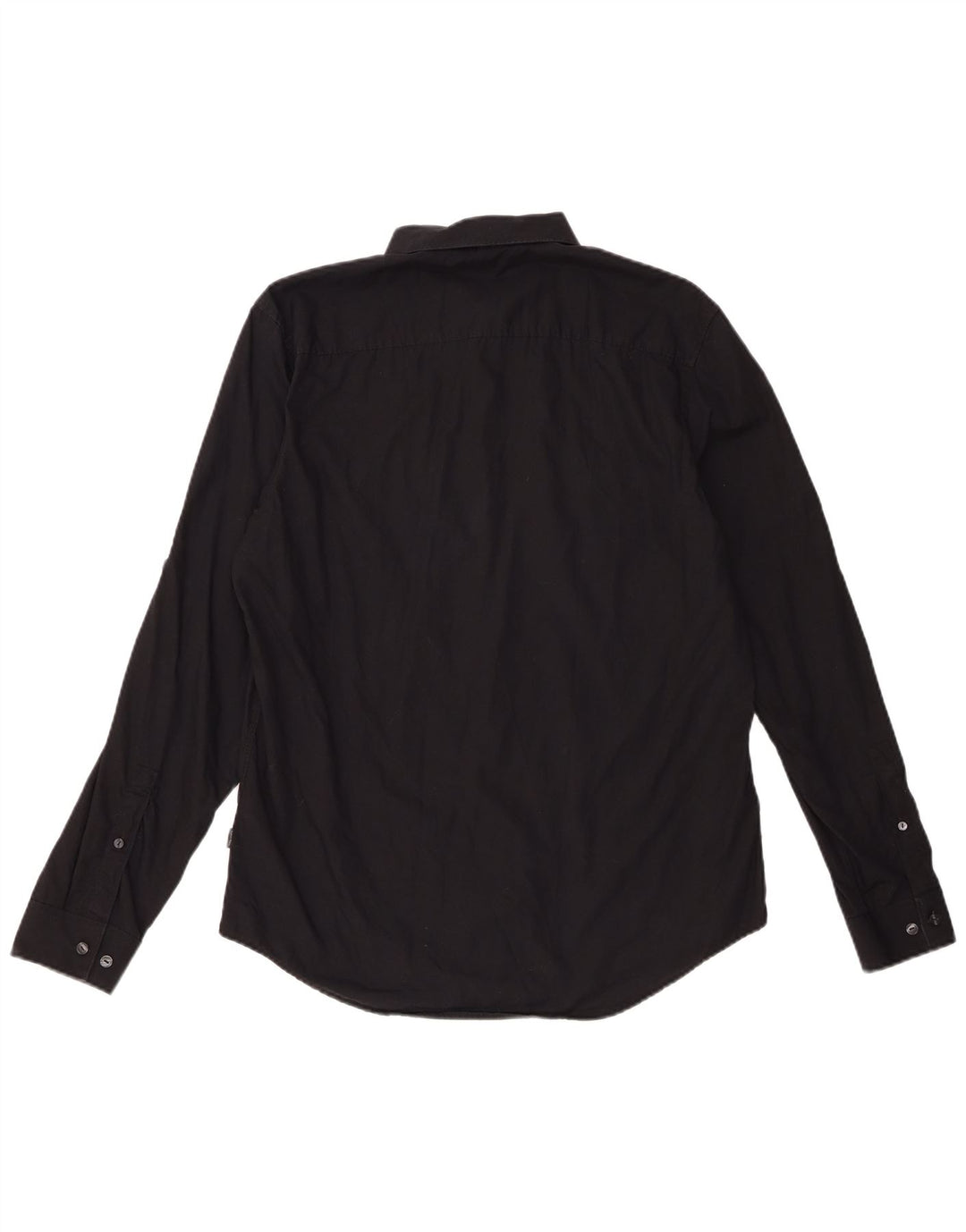 Camicia da uomo Calvin Klein in cotone nero medio