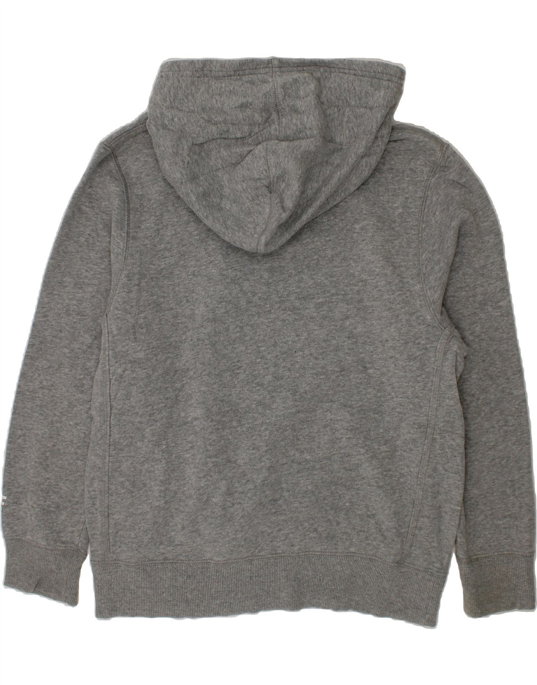 NIKE Boys Graphic Hoodie Jumper 10-11 Years Medium Grey Cotton Vintage Nike and Second-Hand Nike from Messina Hembry 