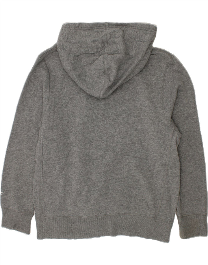 NIKE Boys Graphic Hoodie Jumper 10-11 Years Medium Grey Cotton Vintage Nike and Second-Hand Nike from Messina Hembry 
