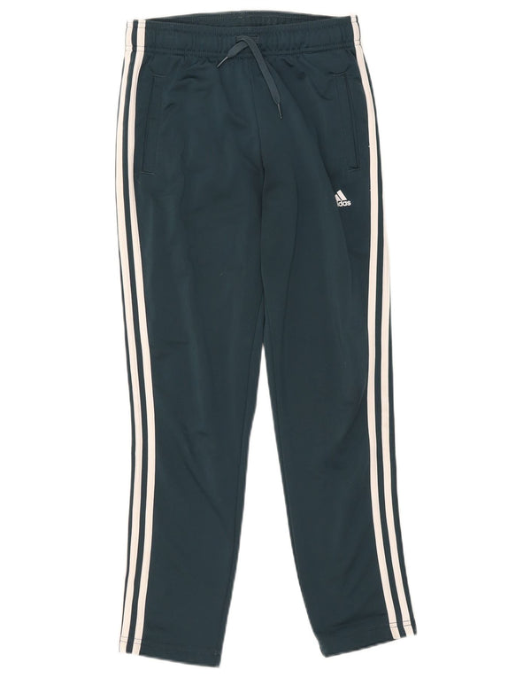 Pantaloni della tuta da ragazzo Adidas 11-12 anni in poliestere verde