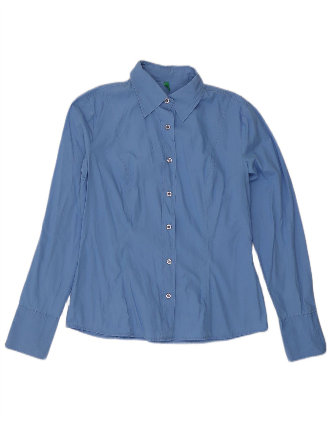 Camicia da donna Benetton UK 14 Cotone blu medio
