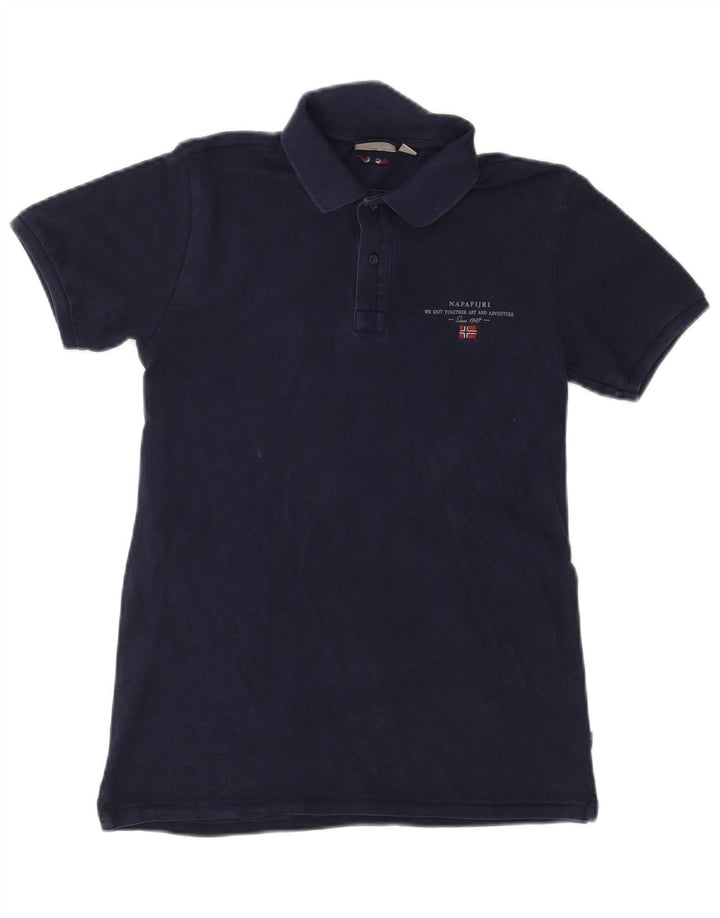 NAPAPIJRI Boys Polo Shirt 13-14 Years Navy Blue