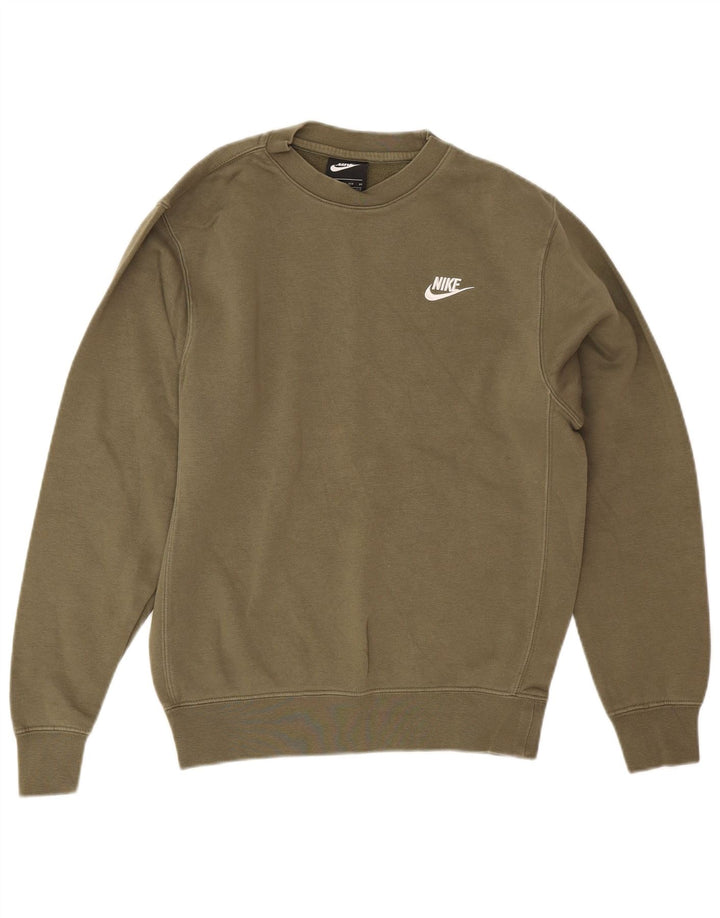 Felpa Nike Uomo Maglia XS Cotone Cachi