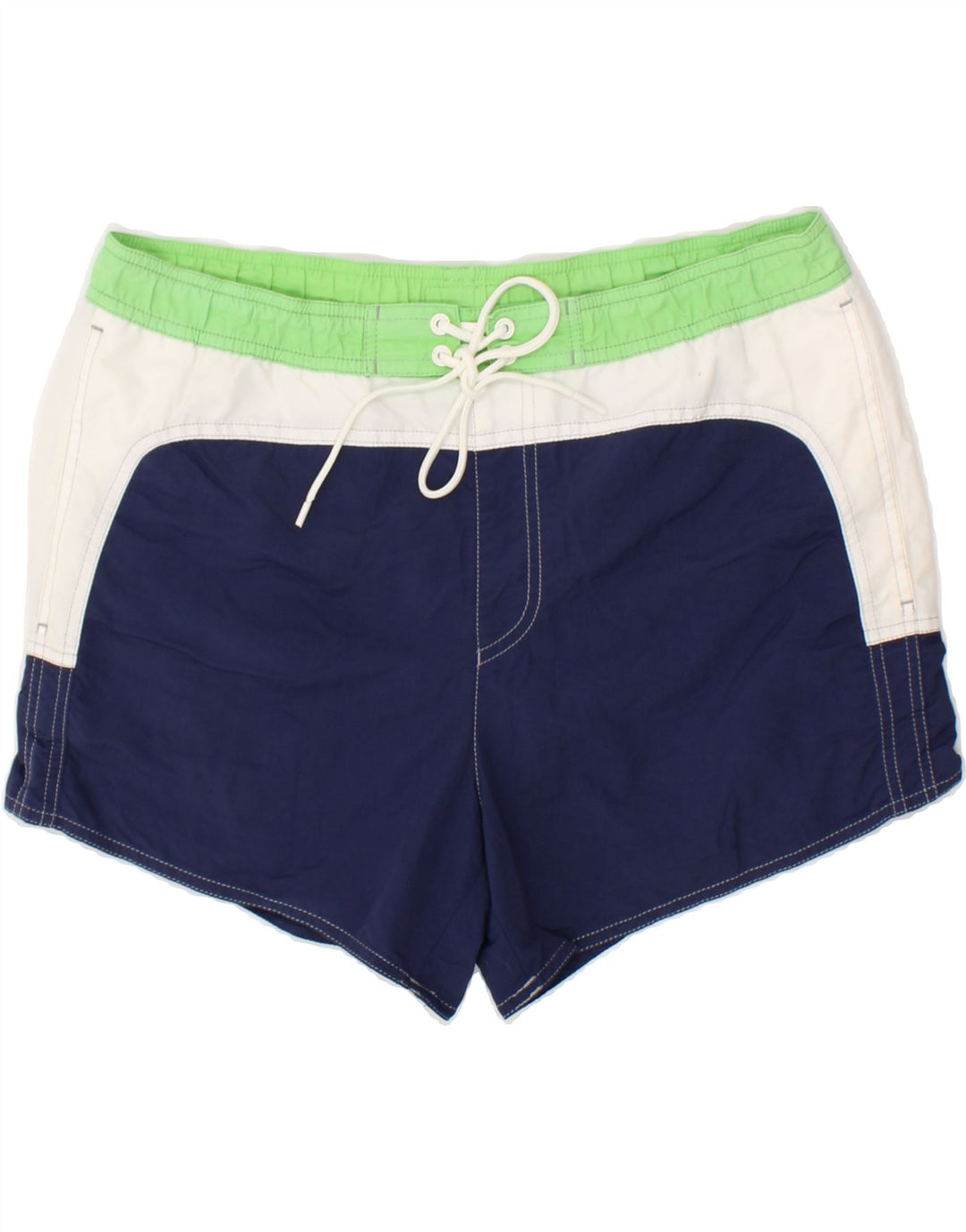 COLMAR Mens Swimming Shorts IT 50 Medium Blue Colourblock Polyamide Vintage Colmar and Second-Hand Colmar from Messina Hembry 