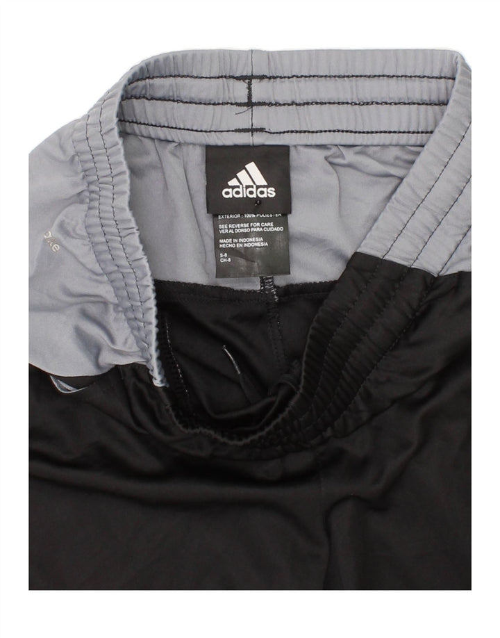 Pantaloncini sportivi ADIDAS da bambino 7-8 anni Small in poliestere color block nero